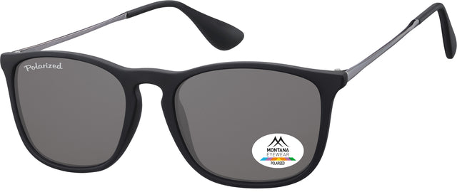 Montana - Zonnebril met smoke polar glas mtl zwart