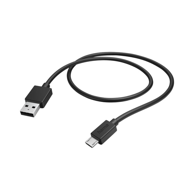 Hama - Kabel USB-A micro-USB 2.0 1 meter zwart