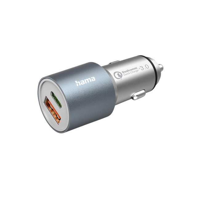 Hama - Chargeur de voiture 1x USB-C 1x USB-A 38W métal