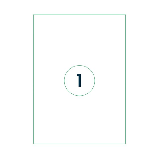 Quantore - Label A4 1,000 sheets 210x297mm 1000 labels