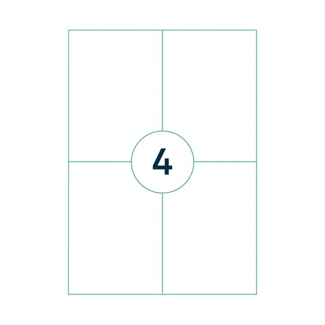 Qbasic - Label A4 1,000 sheets 105x148mm 4000 labels