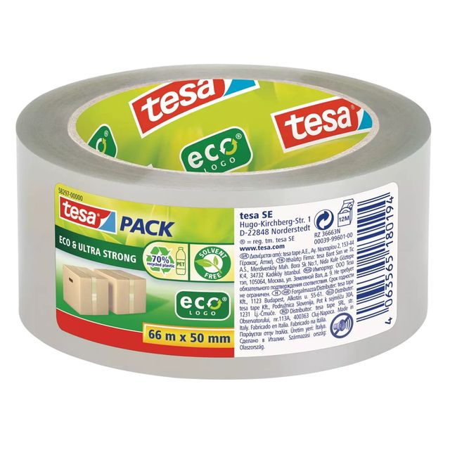 Tesa - Verpakkingse 58297 Eco transparant Ultra strong | 6 stuks