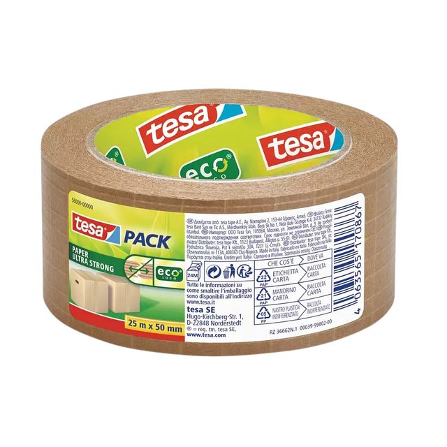 Tesa - Verpakkingse 56000 Eco papier ultra strong 50mmx25m