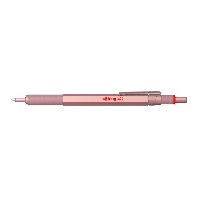 Rotring - Balpen 600 medium rosé goud