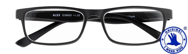 I Need You - Reading glasses +1.00 dpt Alex black