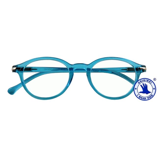 I Need You - Leesbril +1.50 dpt Tropic blauw