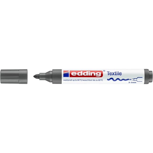 Edding - Textilmarker 4500 rund 2-3mm grau