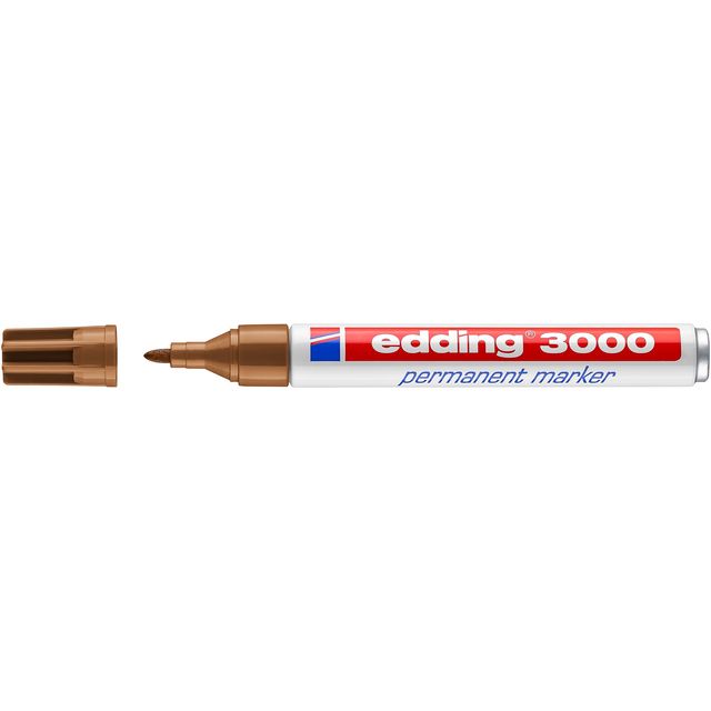 Edding - Viltstift 3000 rond 1.5-3mm okergeel | 10 stuks