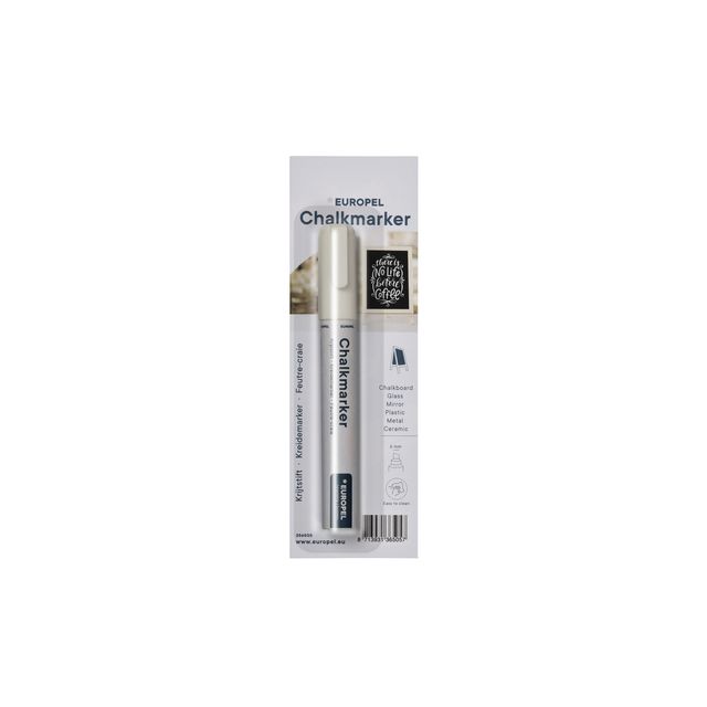 Europel - Krijtstift 6mm wit blister