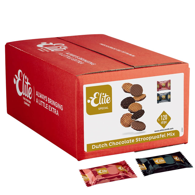 Elite - Koekjes Special Dutch chocolate stroopwafelmix 120 stuks