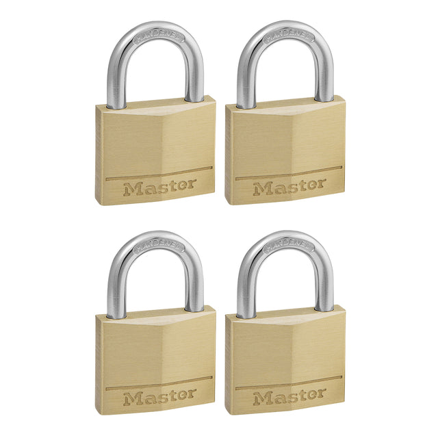 Master Lock - Cadenas MasterLock 4 clés identiques laiton 50mm 4 pièces
