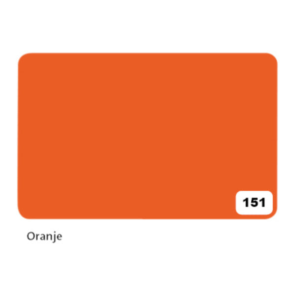 Folia Paper - Schaufensterkarton Folia 1-seitig 48x68cm 380gr Nr. 151 orange