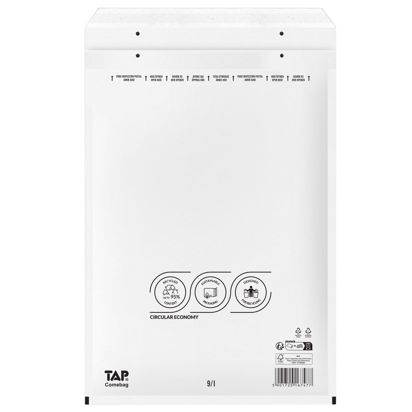 TAP - Envelope Comebag air cushion nr19 320x455mm 100 pieces