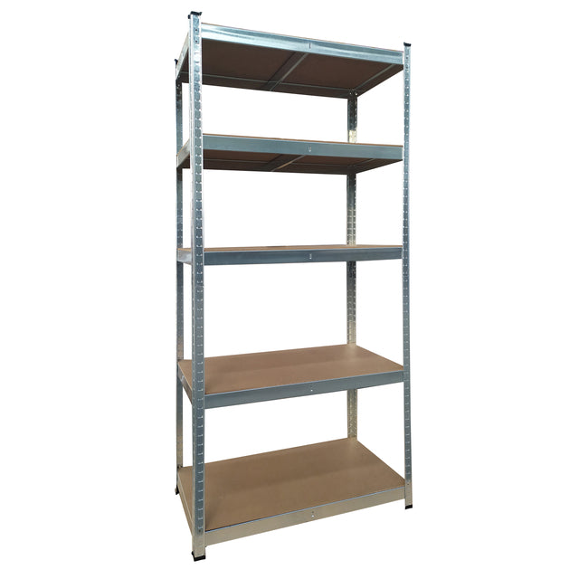 BRASQ - Scaffale 5 piatti 90x40x180cm SU175 max 875 KG argento