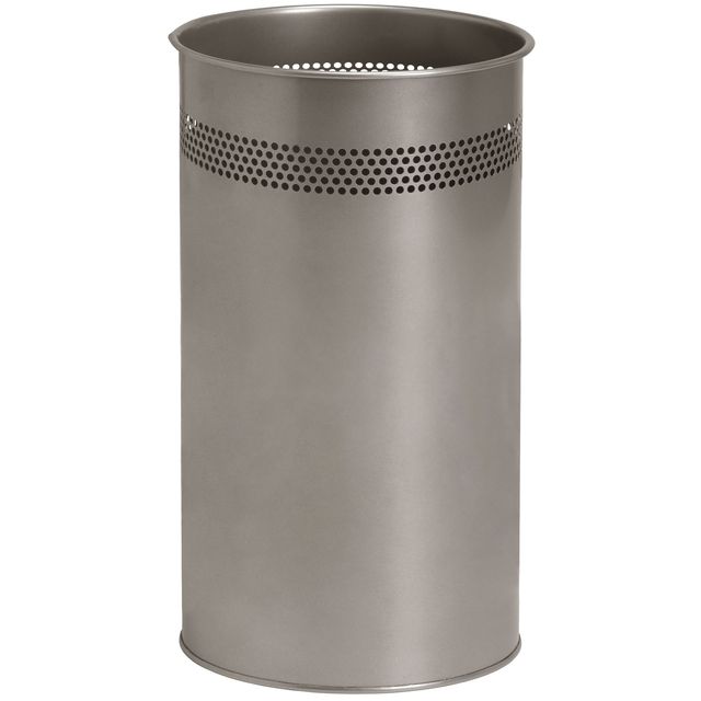BRASQ - Paper bin 21 liter stainless steel silver