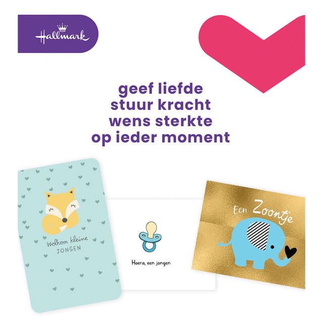 Hallmark - Wenskaart business box geboorte zoon
