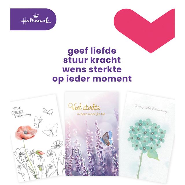 Hallmark – Grußkarten-Nachfüllset Kondolenz, 10 Karten