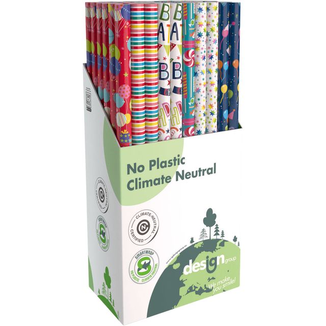 IG design - Wrapping paper IG Group Party 200x70cm assorted