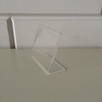 Klika - L-standaard acryl bxh 74x53mm A8 Liggend