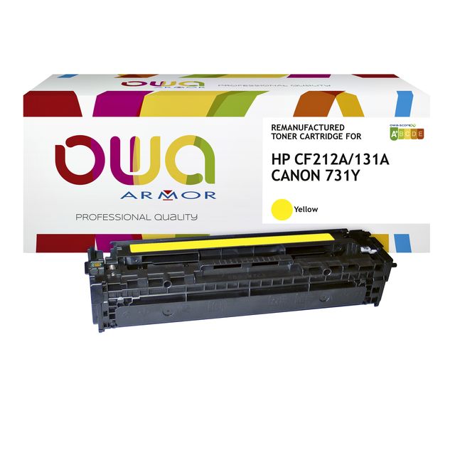 OWA - Cartucho de tóner alternativo para CF212A amarillo