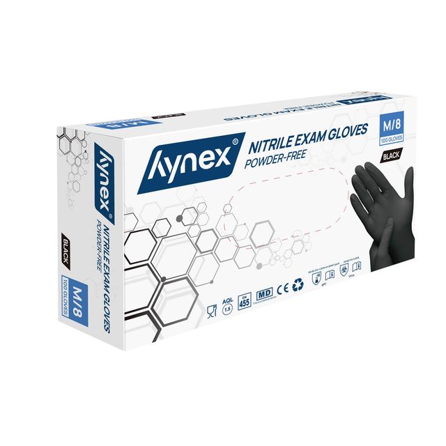 Hynex - Handschoen m nitril 100st zwart