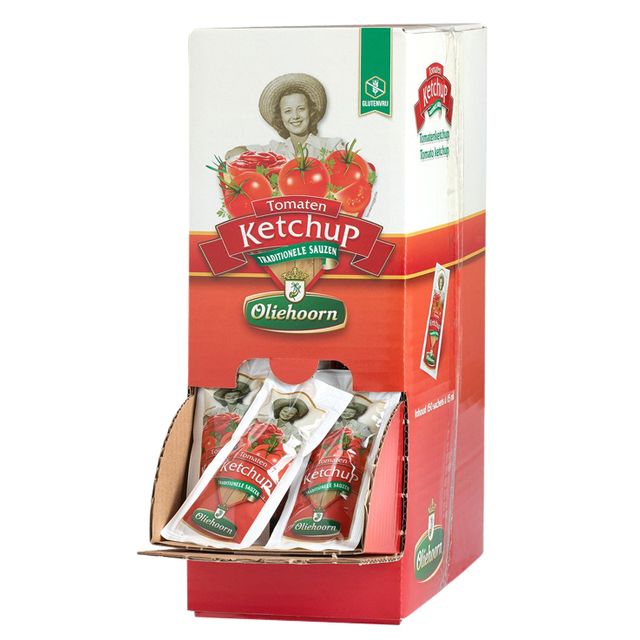 Oliehoorn - Sobre ketchup 150x15ml 150 piezas