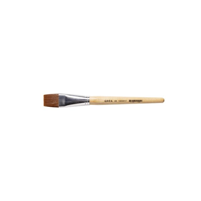 Qrea - Brosse cheveux synthétiques no. 22 largeur 25,2 mm