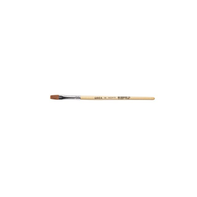 Qrea - Brosse cheveux synthétiques no. 10 largeur 9,4 mm