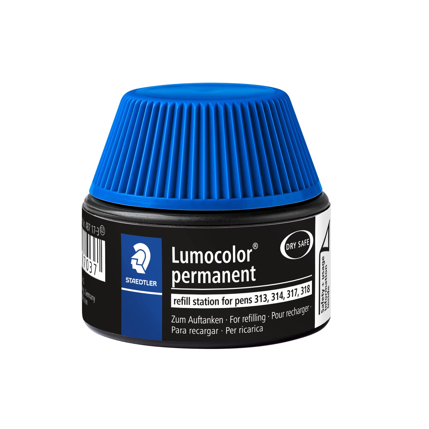 Staedtler - Viltstiftvulling Lumocolor permanent 15ml blauw