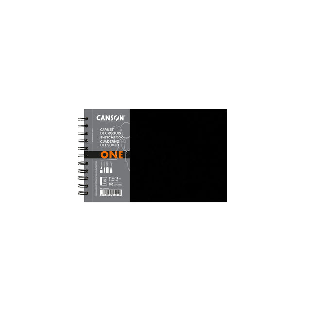 Canson - Schetsboek art book one 100gr 216x140mm wit | 6 stuks