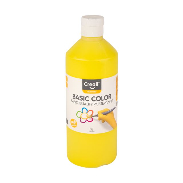Creall - Plakkaatverf basic geel 500ml