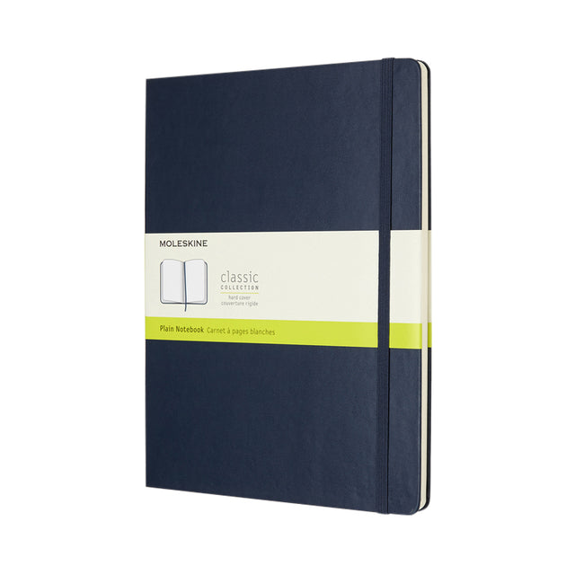 Moleskine - Notebook XL 190x250mm copertina rigida vuota blu zaffiro