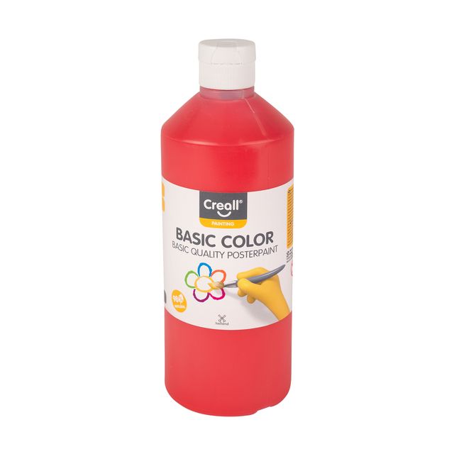 Creall - Plakkaatverf basic lichtrood 500ml
