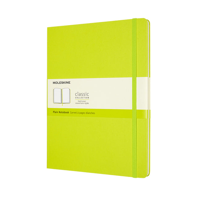 Moleskine - Cuaderno XL 190x250mm tapa dura en blanco verde limón