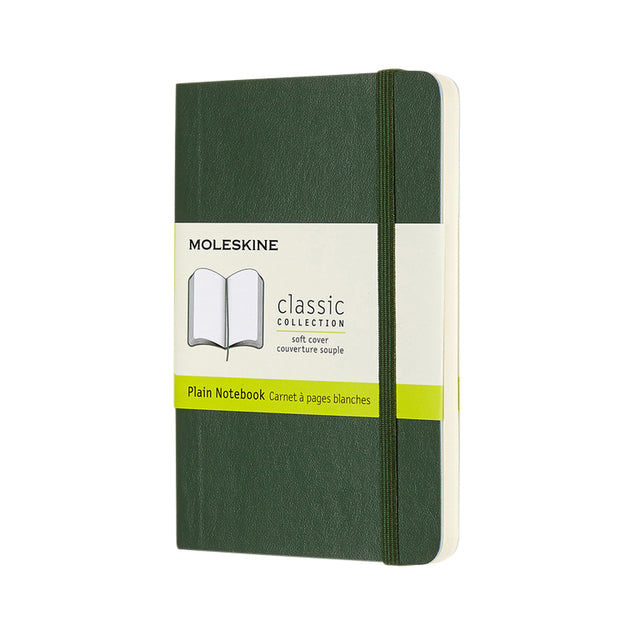 Moleskine - Notebook pocket 90x140mm blank soft cover myrtle green