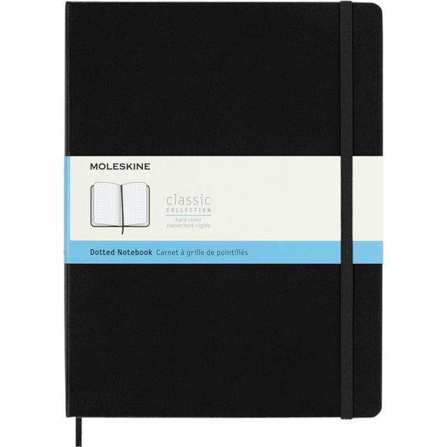 Moleskine - Notitieboek xl 190x250 dots hc zw