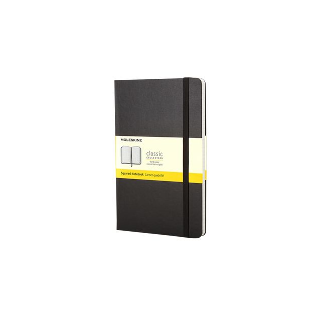 Moleskine - Notebook pocket 90x140mm diamond 5x5mm hard cover black