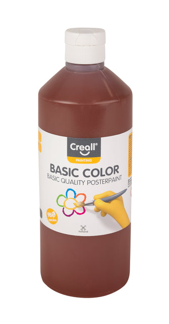 Creall - Gouache basic dark brown 500ml | 6 pieces
