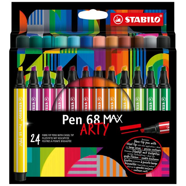 Stabilo - Felt-tip pen Pen 68 Max Arty assorted case of 24 pieces