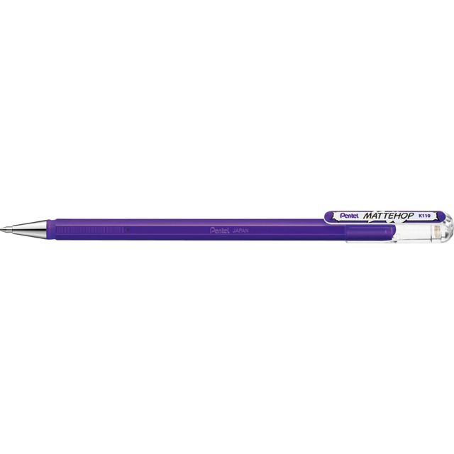 Pentel - Gel writer k110 mattehop m violet | 12 pieces