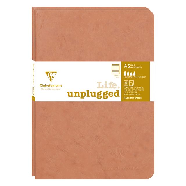 Clairefontaine - Schrift a5 lijn 96pag 90gr br 2st