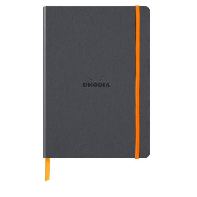 Rhodia - Notitieboek a5 lijn 80 vel 90gr titanium