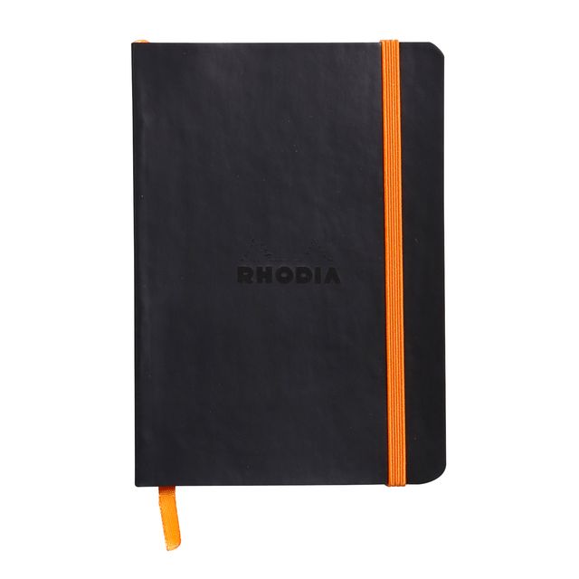 Rhodia - Notizbuch A6-Linie 72 Blatt 90gr schwarz