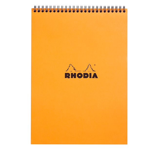 Rhodia - Blocco spirale A4 linea 160 pagine 80gr arancio