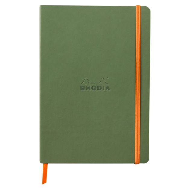 Rhodia - Notitieboek a5 lijn 80 vel 90gr saliegroen