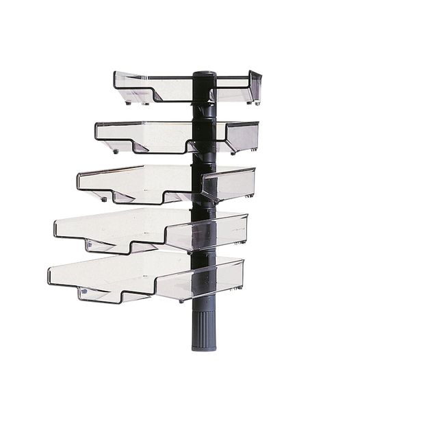 Hansa - Brievenbak met 360 graden zwenkarm 5 stuks zwart