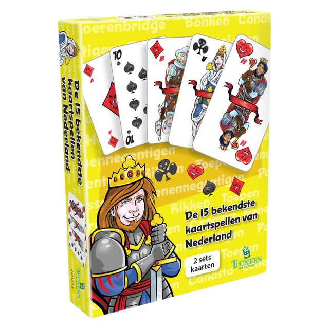 Tucker's Fun Factory - Juego Los 15 juegos de cartas más famosos