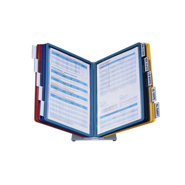Durable - Soporte de escritorio Vario con 10 bolsillos A4 surtidos