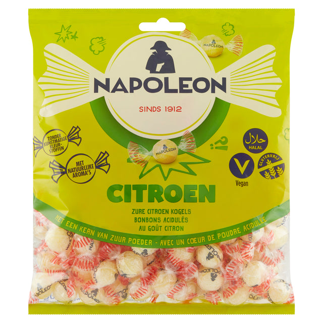 Napoleon - Snoep citroen zak 1kg | 5 stuks