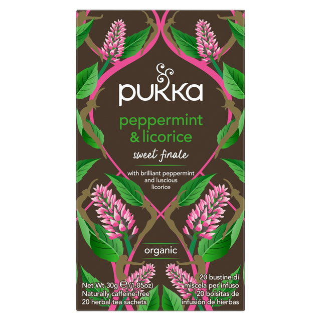 Pukka - Thé menthe poivrée réglisse 20 sachets